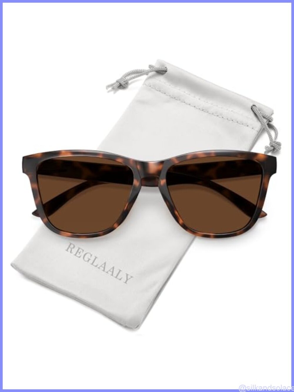 Polarized Retro Square Sunglasses UV Protection Unisex Lightweight Full Frame